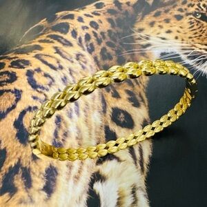 Gold Braided Women's Bracelet